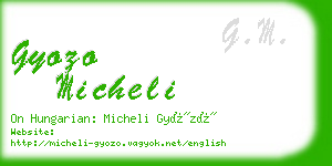 gyozo micheli business card